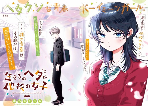 Обложка «A Girl from Another School Who's Not Very Good at Living»