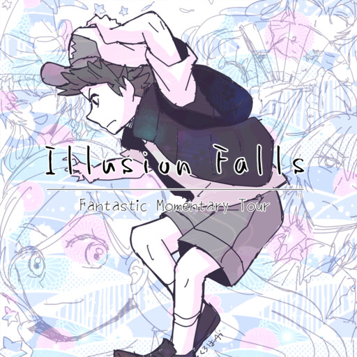Обложка «Touhou/Gravity Falls - Illusion Falls 「Fantastic Momentary Tour」 (Doujinshi)»
