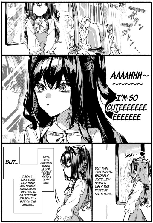 Обложка «Crossdressing Boy Riri-chan and Childhood Friend Megu-chan»