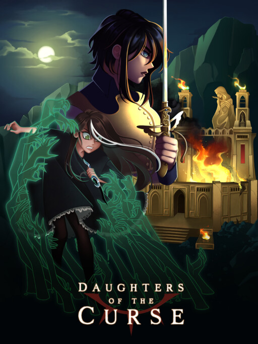 Обложка «Daughters of the Curse»