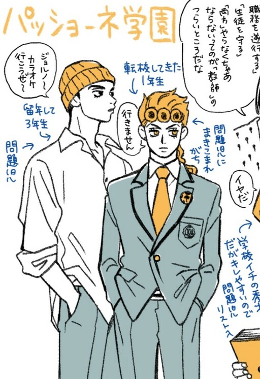 JoJo's Bizarre Adventure - Passione Highschool (Doujinshi)