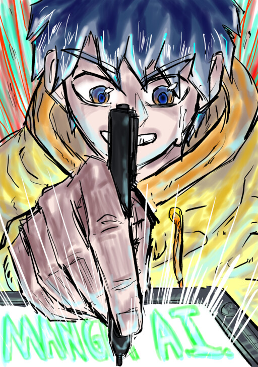 Обложка «The AI That Draws Manga»