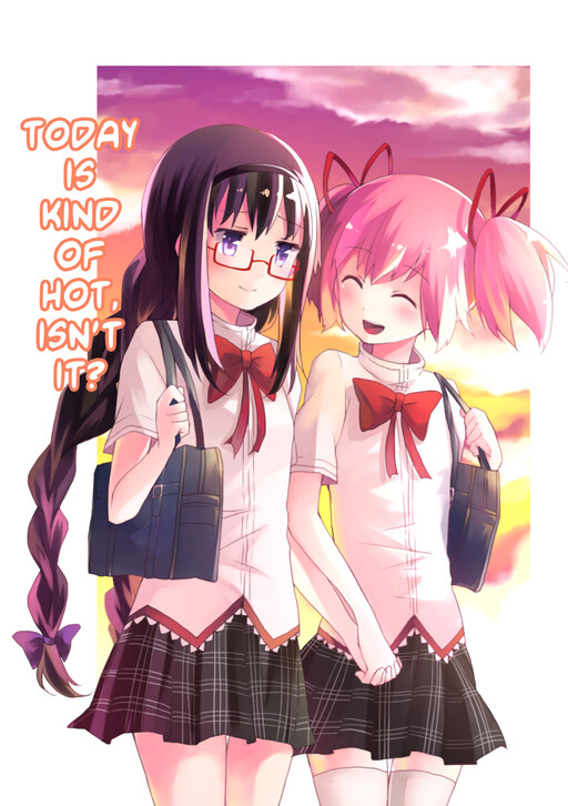 Mahou Shoujo Madoka★Magica - Nanka Kyou wa Attsui ne (Doujinshi)