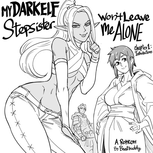 Обложка «My Dark Elf Step Sister Won't Leave Me Alone»