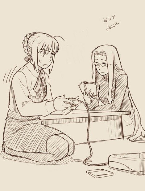 Fate/hollow ataraxia - Saber haet game system (Doujinshi)
