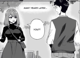 A 3 panel Romcom Manga which ends in a page