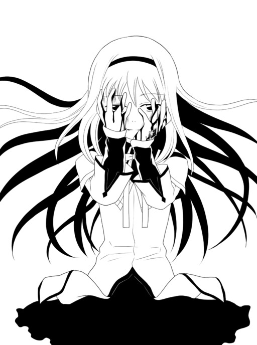 Обложка «Mahou Shoujo Madoka★Magica - Watashi no Te wa Ano Ko no Chi de Yogoreteiru (Doujinshi)»