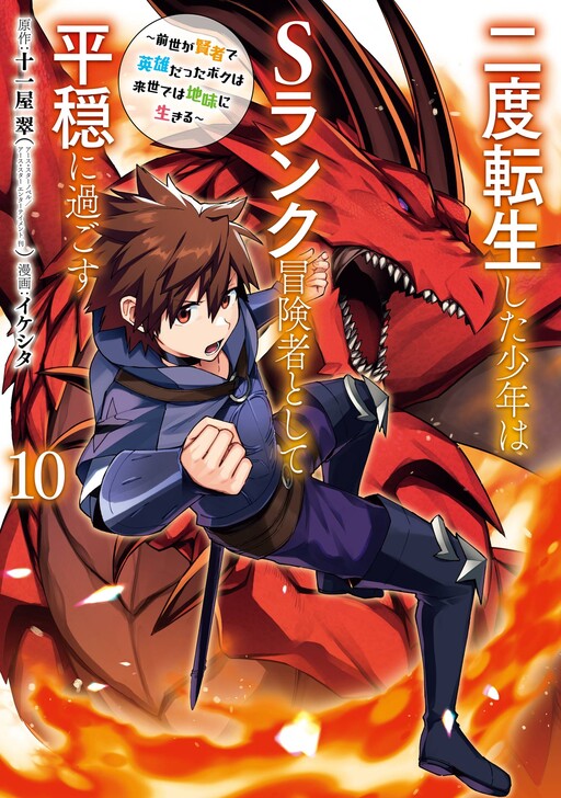 Nido Tensei Shita Shounen wa S-Rank Boukensha to shite Heion ni Sugosu: Zense ga Kenja de Eiyuu datta Boku wa Raise de wa Jimi ni Ikiru cover
