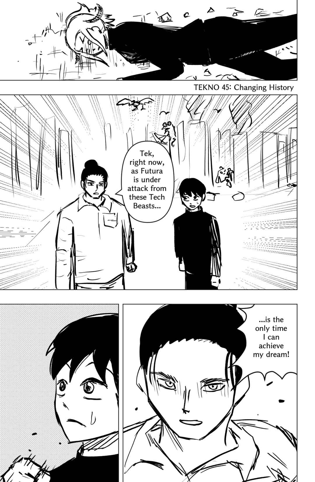 TEKNO: Sci-Fi Shonen Manga! Chapter 45 - Page 1