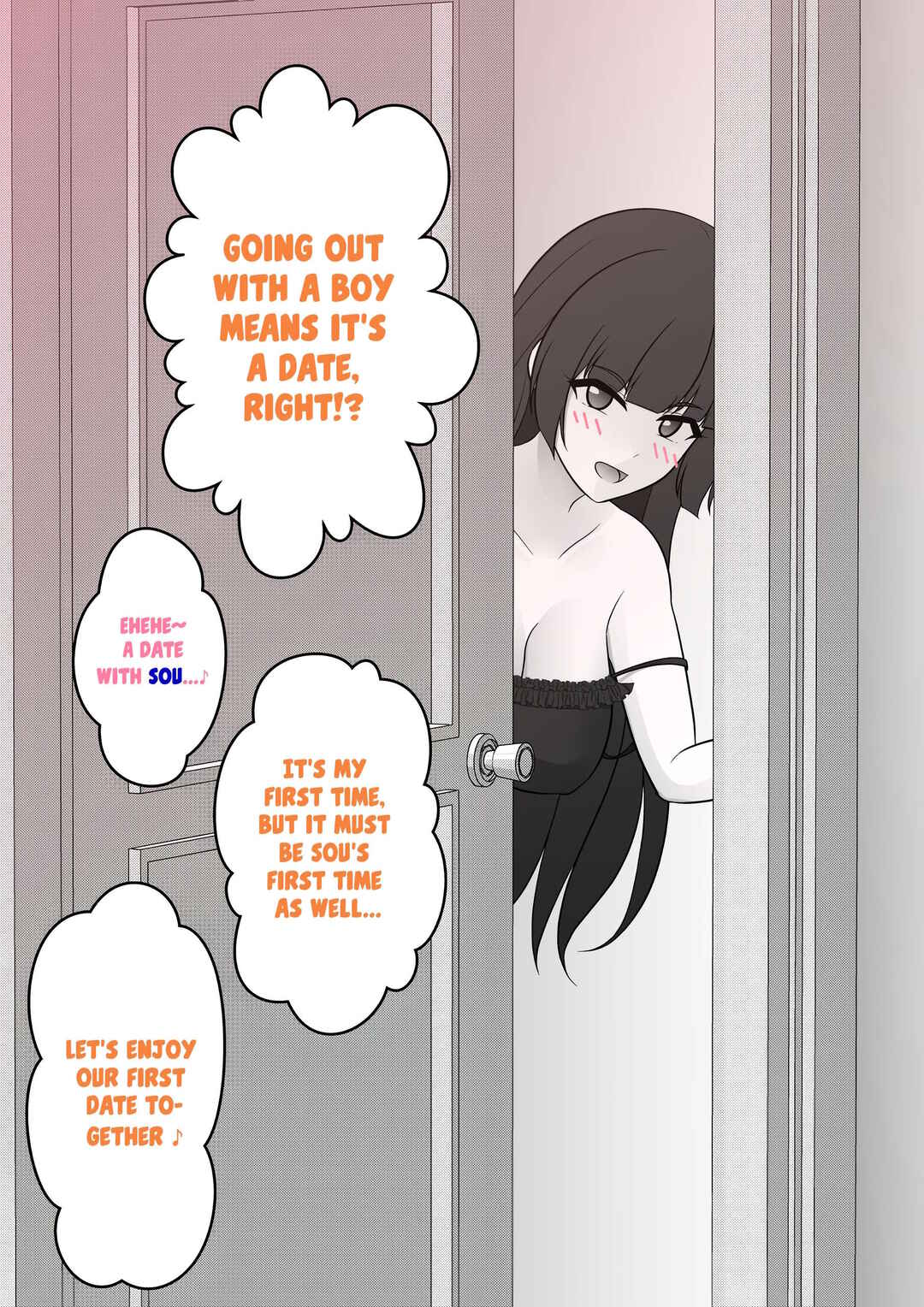 Danjo-hi 1:39 no Heikou Sekai wa Omoi no Hoka Futsuu (Fan Colored) Chapter 10 - Page 2