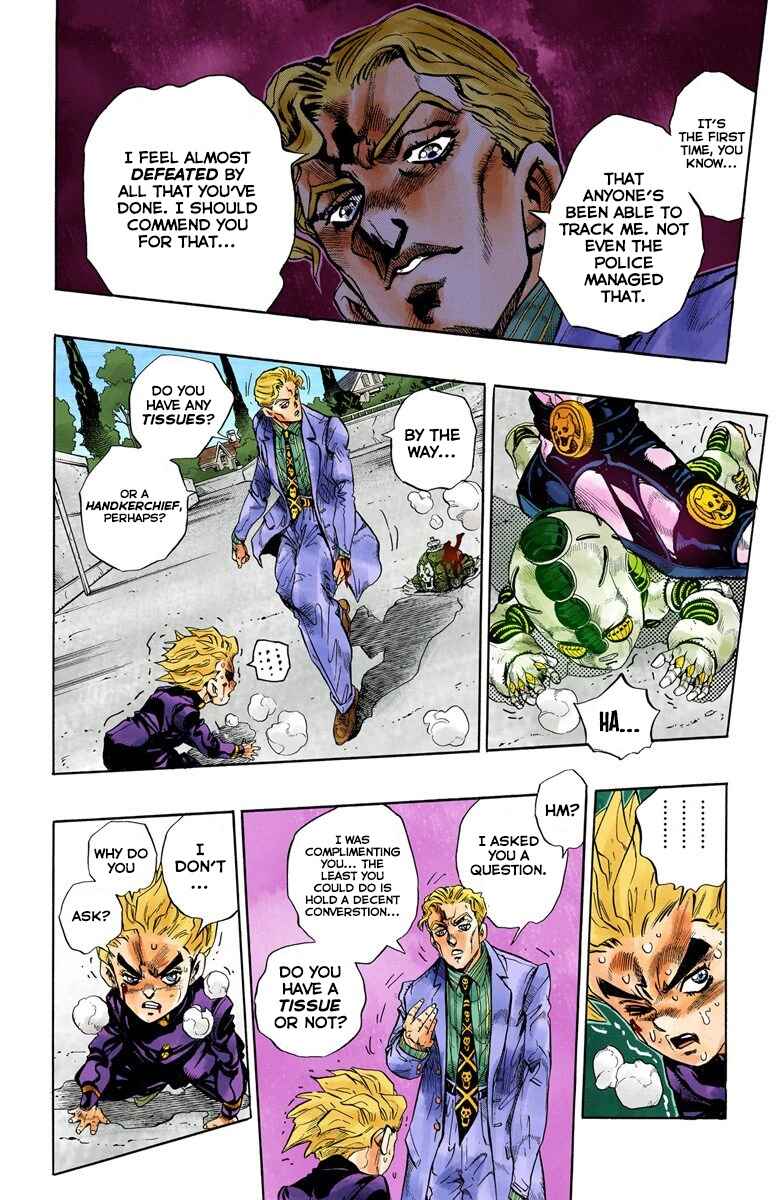JoJo no Kimyou na Bouken: Part 4 - Diamond wa Kudakenai Color-ban Chapter 96 - Page 13