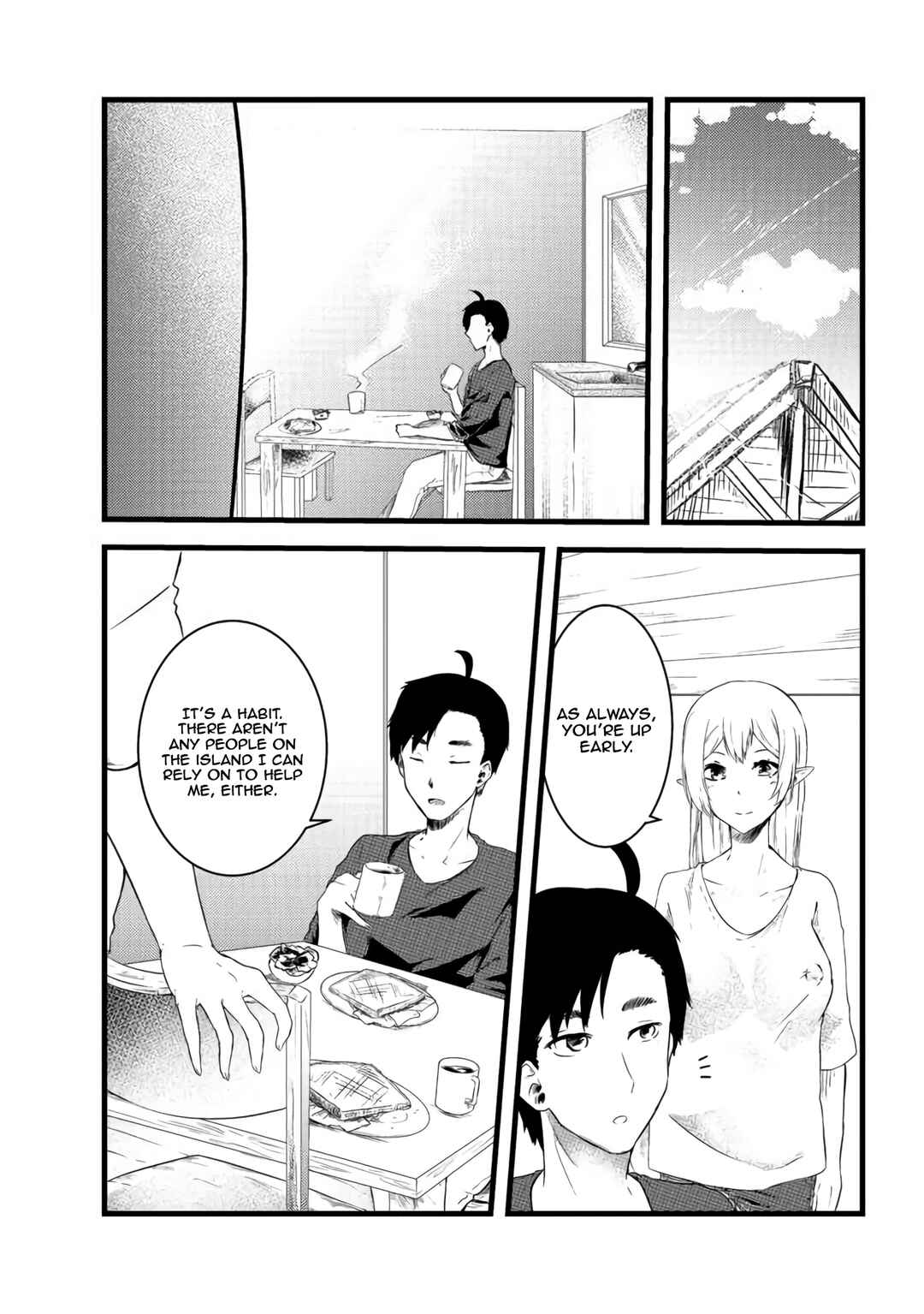 Mujintou de Elf to Kyoudou Seikatsu Chapter 3 - Page 6
