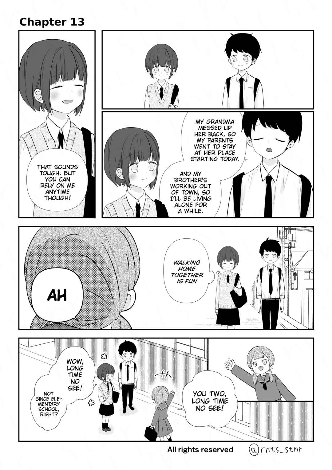 Ijime kara Tasuketa Osananajimi ga Yandere ni naru made Chapter 13 - Page 1