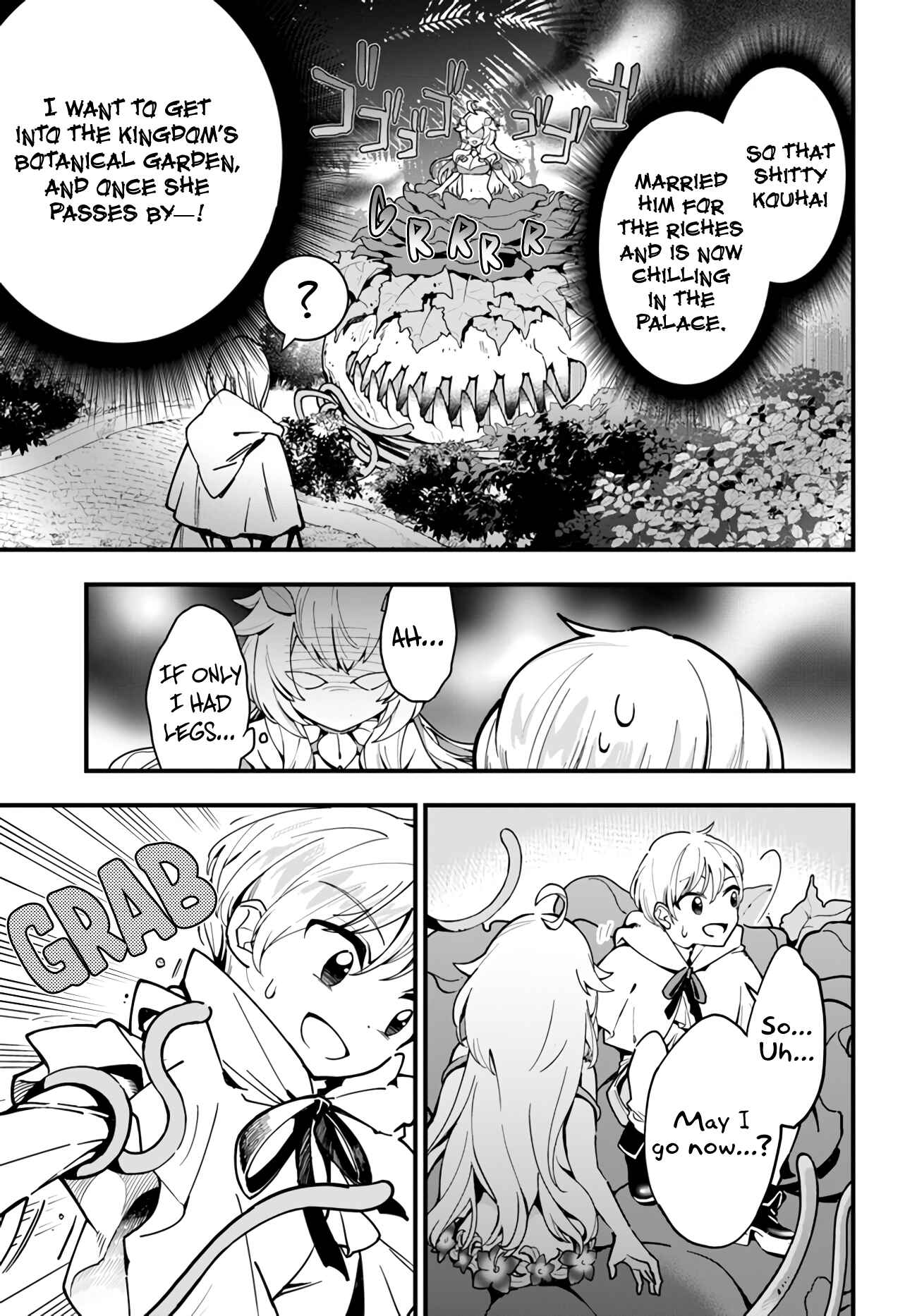 Shokubutsu Monster Musume Nikki: Seijo datta Watashi ga Uragirareta Hate ni Alraune ni Tensei Shite Shimatta node, kore kara wa Kougousei o Shinagara Shizuka ni Shokubutsu Life o Sugoshimasu Chapter 4 - Page 16