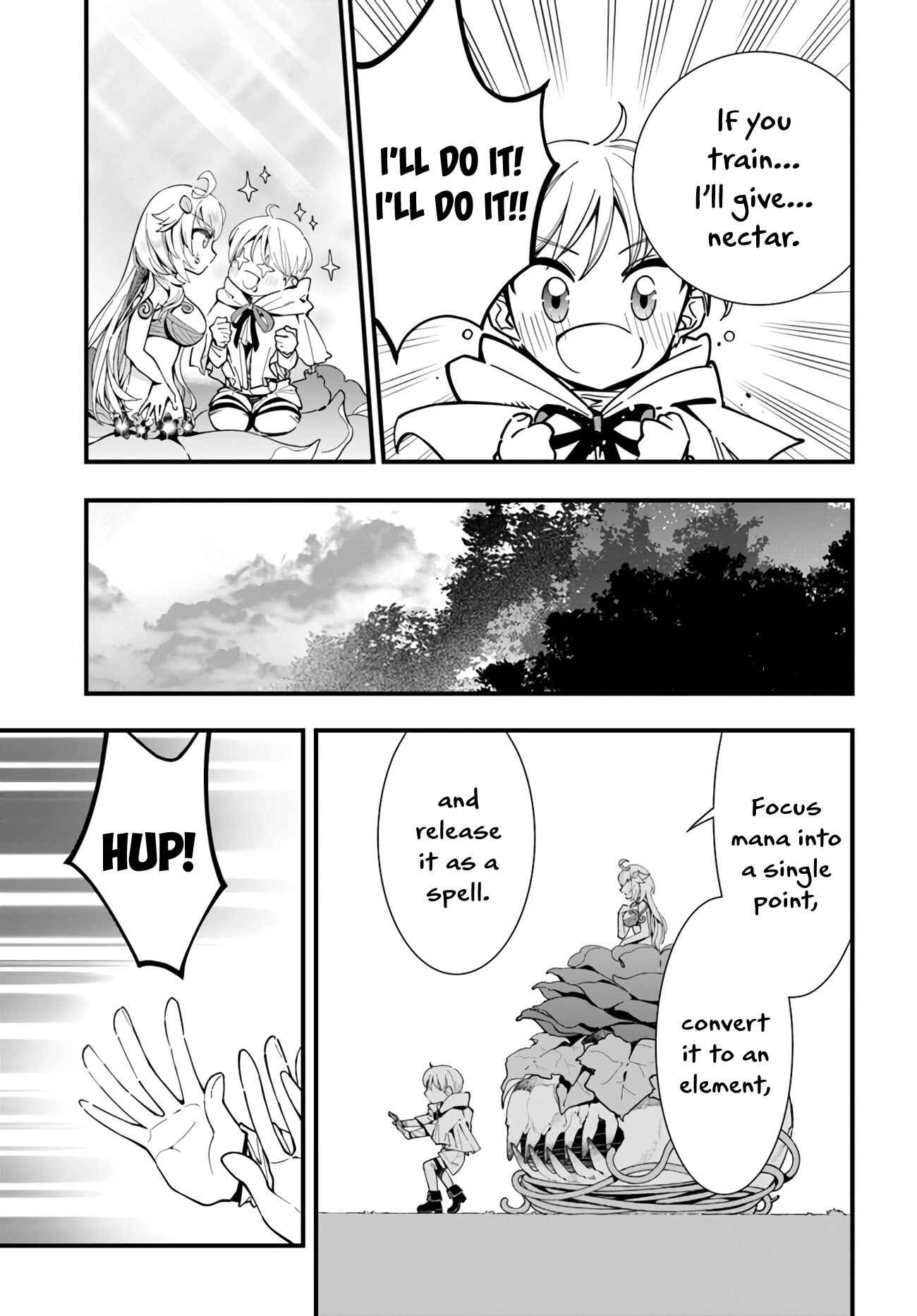 Shokubutsu Monster Musume Nikki: Seijo datta Watashi ga Uragirareta Hate ni Alraune ni Tensei Shite Shimatta node, kore kara wa Kougousei o Shinagara Shizuka ni Shokubutsu Life o Sugoshimasu Chapter 4 - Page 22