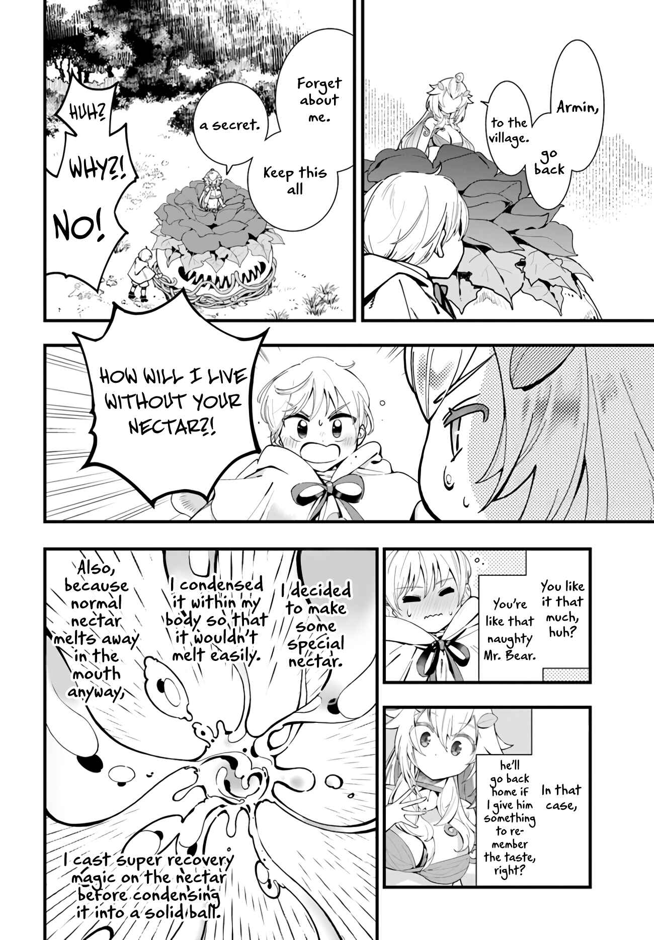 Shokubutsu Monster Musume Nikki: Seijo datta Watashi ga Uragirareta Hate ni Alraune ni Tensei Shite Shimatta node, kore kara wa Kougousei o Shinagara Shizuka ni Shokubutsu Life o Sugoshimasu Chapter 4 - Page 27