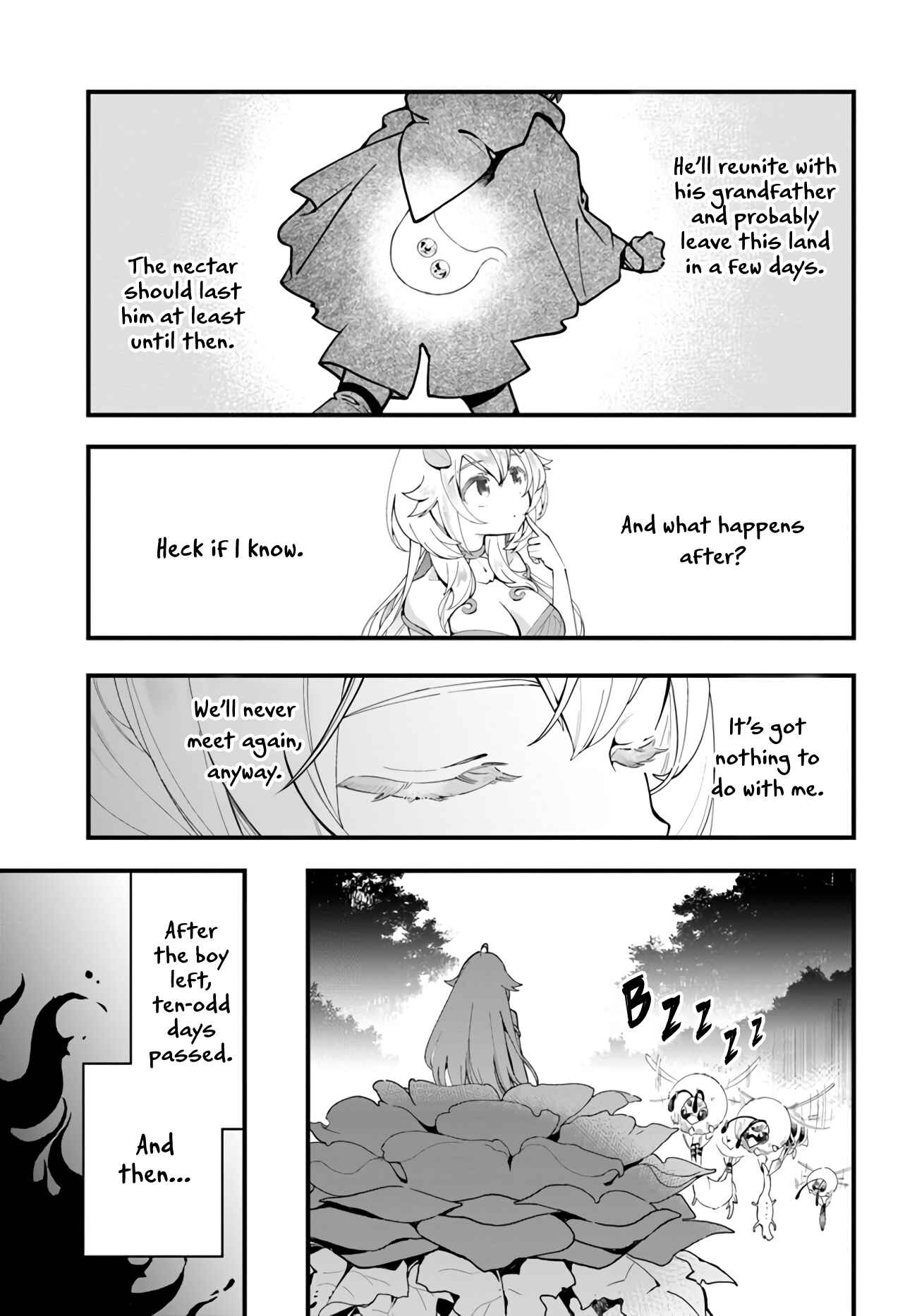 Shokubutsu Monster Musume Nikki: Seijo datta Watashi ga Uragirareta Hate ni Alraune ni Tensei Shite Shimatta node, kore kara wa Kougousei o Shinagara Shizuka ni Shokubutsu Life o Sugoshimasu Chapter 4 - Page 32