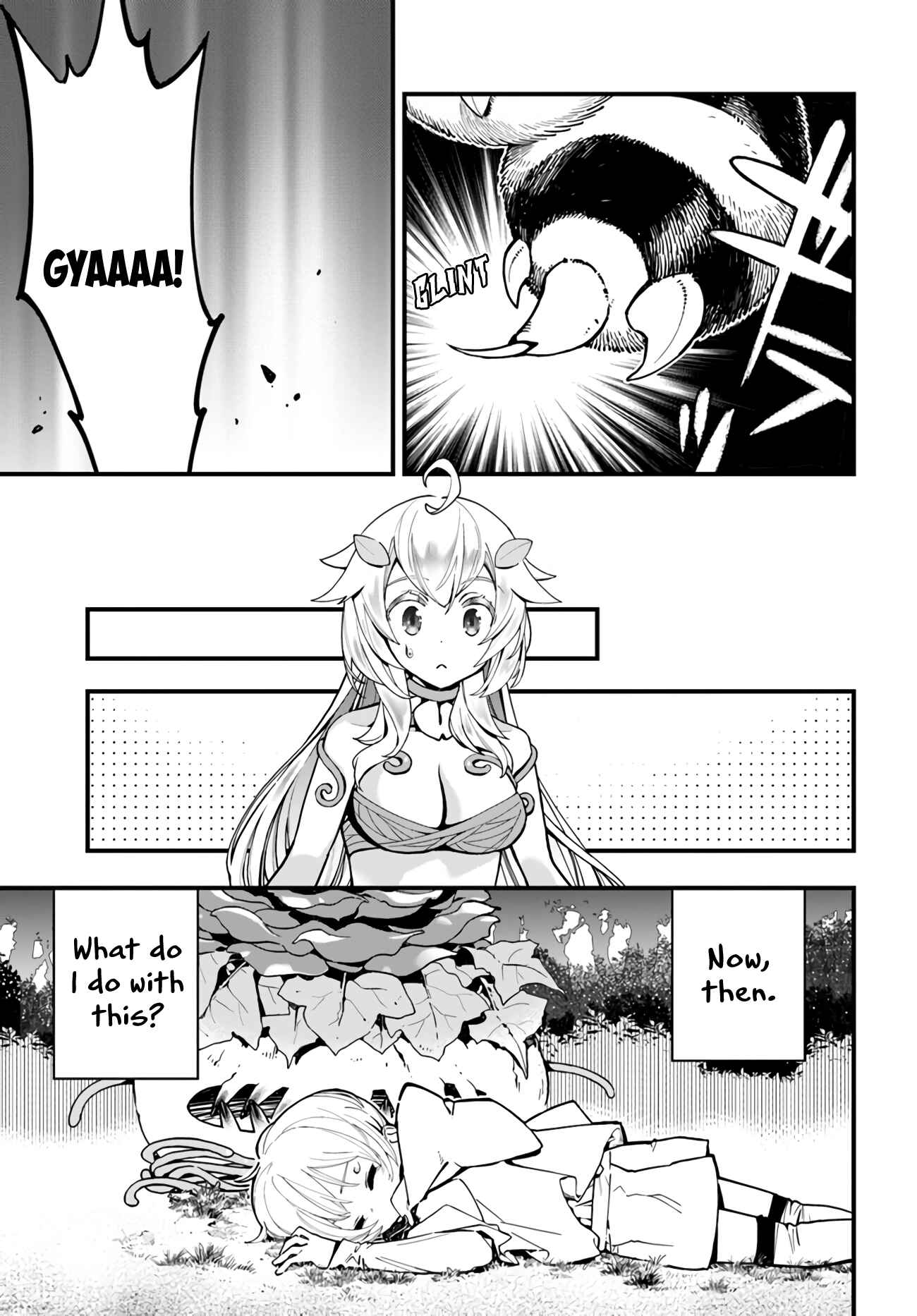 Shokubutsu Monster Musume Nikki: Seijo datta Watashi ga Uragirareta Hate ni Alraune ni Tensei Shite Shimatta node, kore kara wa Kougousei o Shinagara Shizuka ni Shokubutsu Life o Sugoshimasu Chapter 4 - Page 4