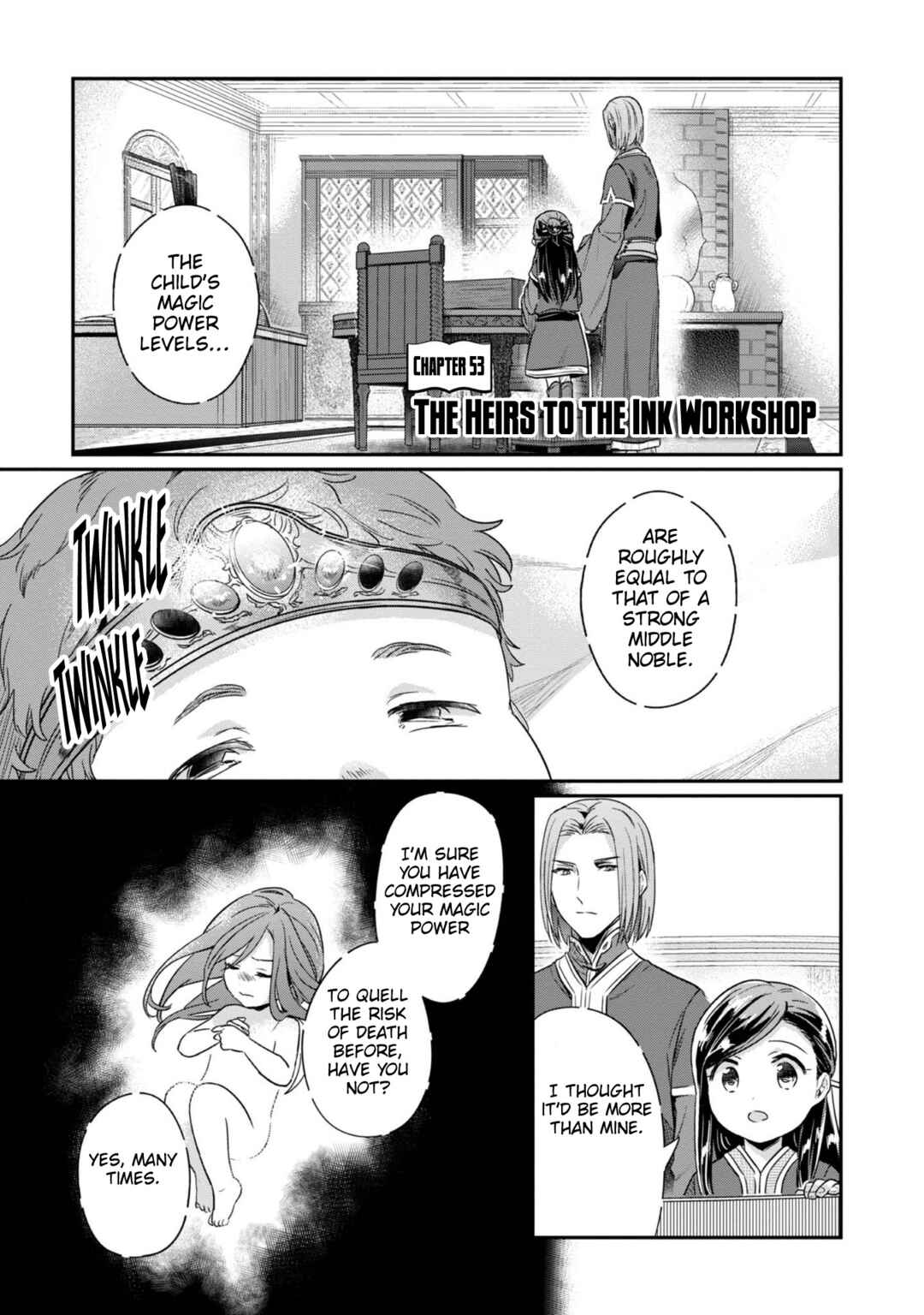Honzuki no Gekokujou: Shisho ni Naru tame ni wa Shudan o Erandeiraremasen—Dai-2 Bu: Hon no Tamenara Miko ni Naru! Chapter 53 - Page 2