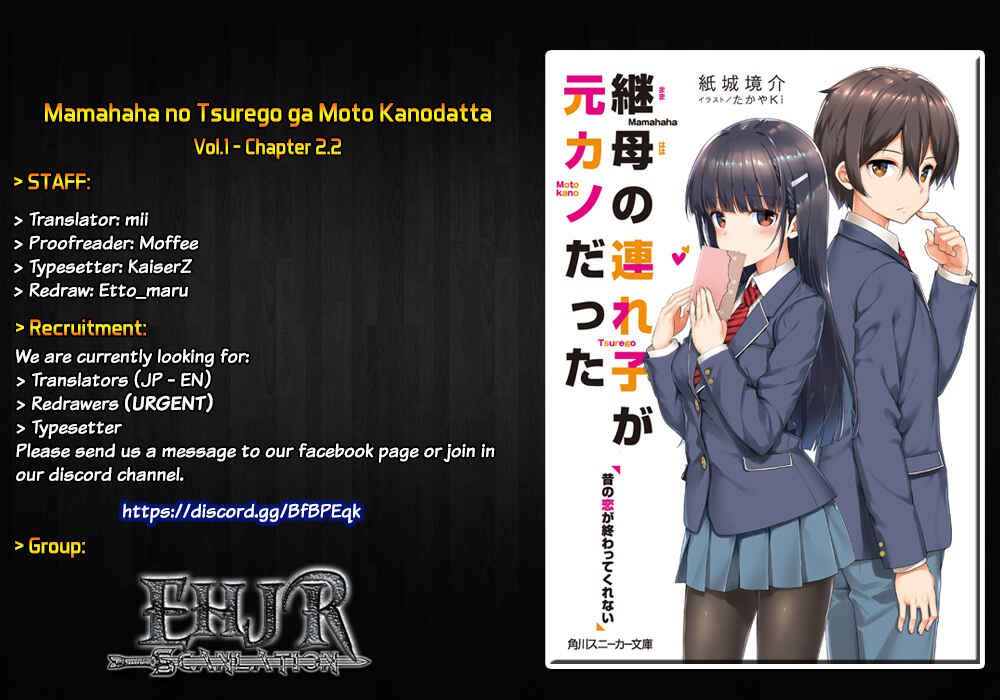Mamahaha no Tsurego ga Moto Kanodatta Chapter 2.2 - Page 1
