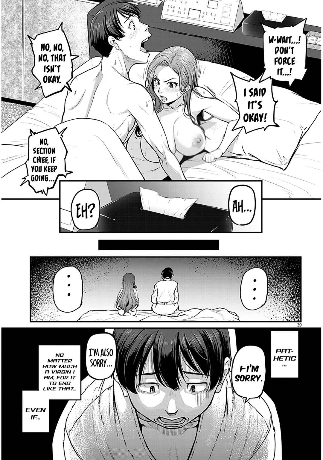 Shigotogaeri, Dokushin no Bijin Joushi ni Tanomarete Chapter 1 - Page 39