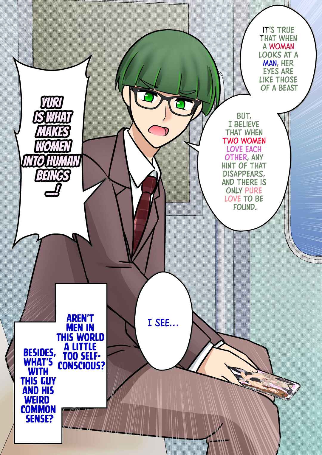 Danjo-hi 1:39 no Heikou Sekai wa Omoi no Hoka Futsuu (Fan Colored) Chapter 96 - Page 4