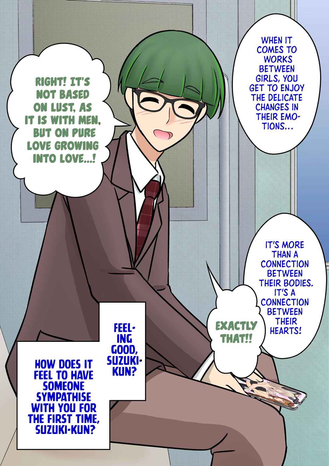 Danjo-hi 1:39 no Heikou Sekai wa Omoi no Hoka Futsuu (Fan Colored) Chapter 96 - Page 7