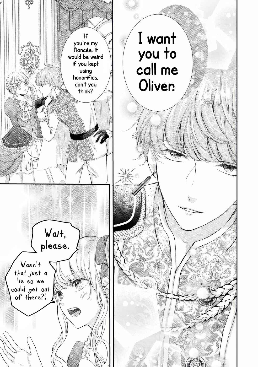 Konyakusha ni Wasurerareta Watashi Ringoku no Koutaishi Denka to Gisou Kon'yaku Suru Koto ni Narimashita (※Tadashi, Denka no Honmei wa Watashi Mitai desu!?) Chapter 4 - Page 12