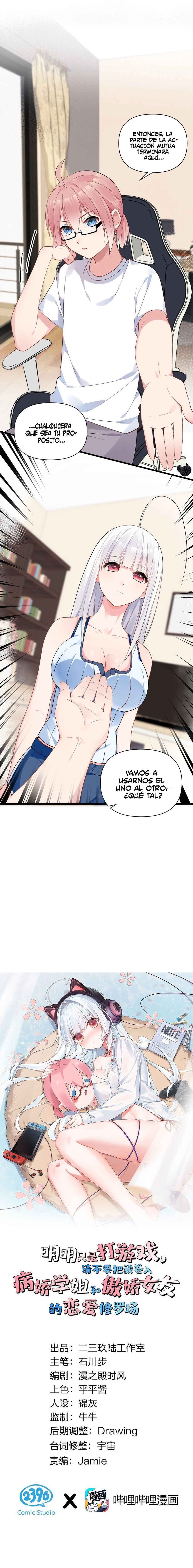 Yandere Senior VS Tsundere Girlfriend! But I'm Just Here to Game! Chapter 5 - Page 2