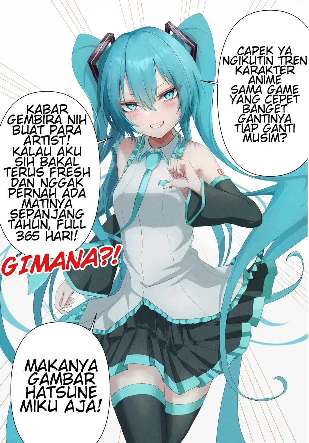Vocaloid - Hatsune Miku 1 Panel (Doujinshi) Chapter 4 - Page 1