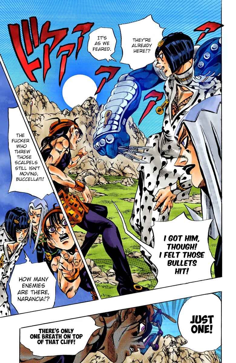 JoJo no Kimyou na Bouken: Part 5 - Ougon no Kaze Color-ban Chapter 108 - Page 17