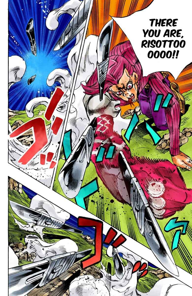 JoJo no Kimyou na Bouken: Part 5 - Ougon no Kaze Color-ban Chapter 108 - Page 9