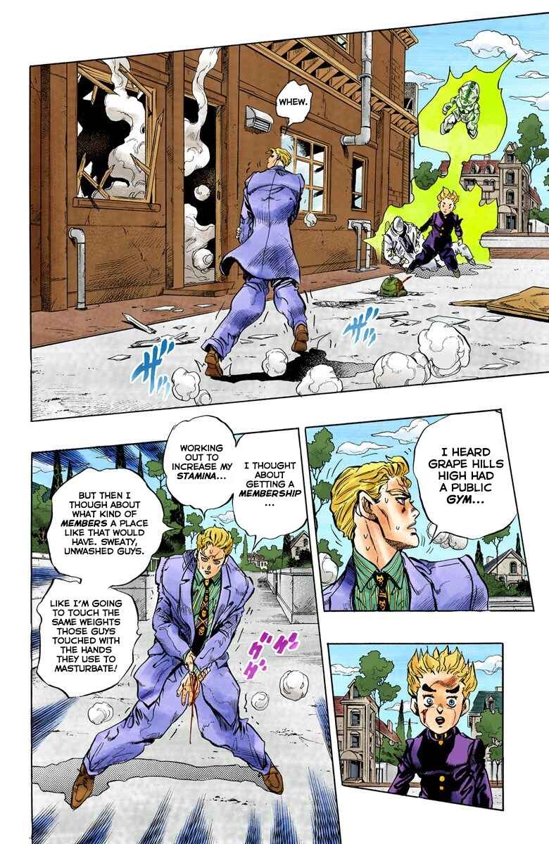 JoJo no Kimyou na Bouken: Part 4 - Diamond wa Kudakenai Color-ban Chapter 95 - Page 16