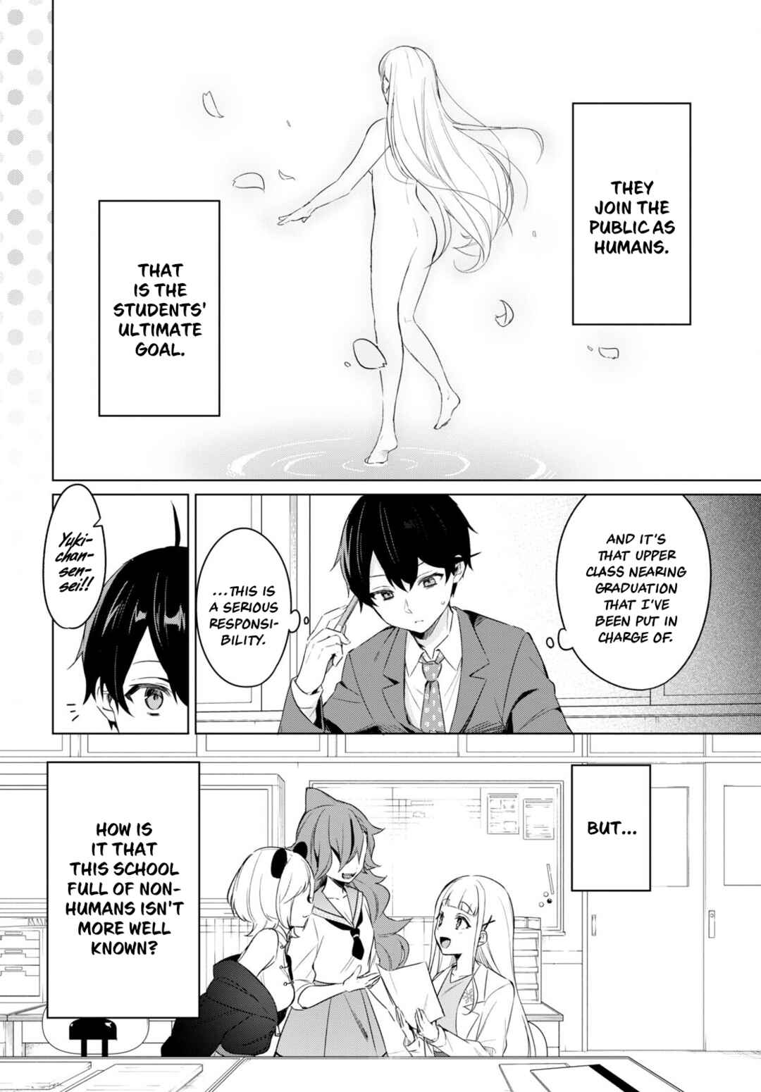 Jingai Kyoushitsu no Ningengirai Kyoushi - Hitoma-sensei, Watashi-tachi ni Ningen wo Oshiete Kuremasu ka......? Chapter 2 - Page 10
