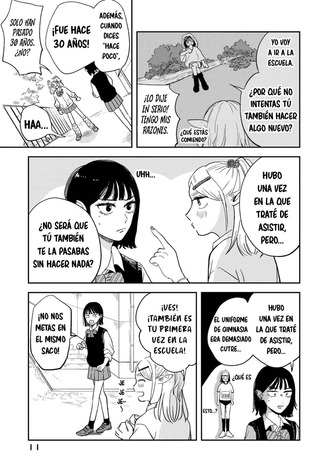 Elf no Mon-chan Kokosei!! Chapter 1 - Page 12