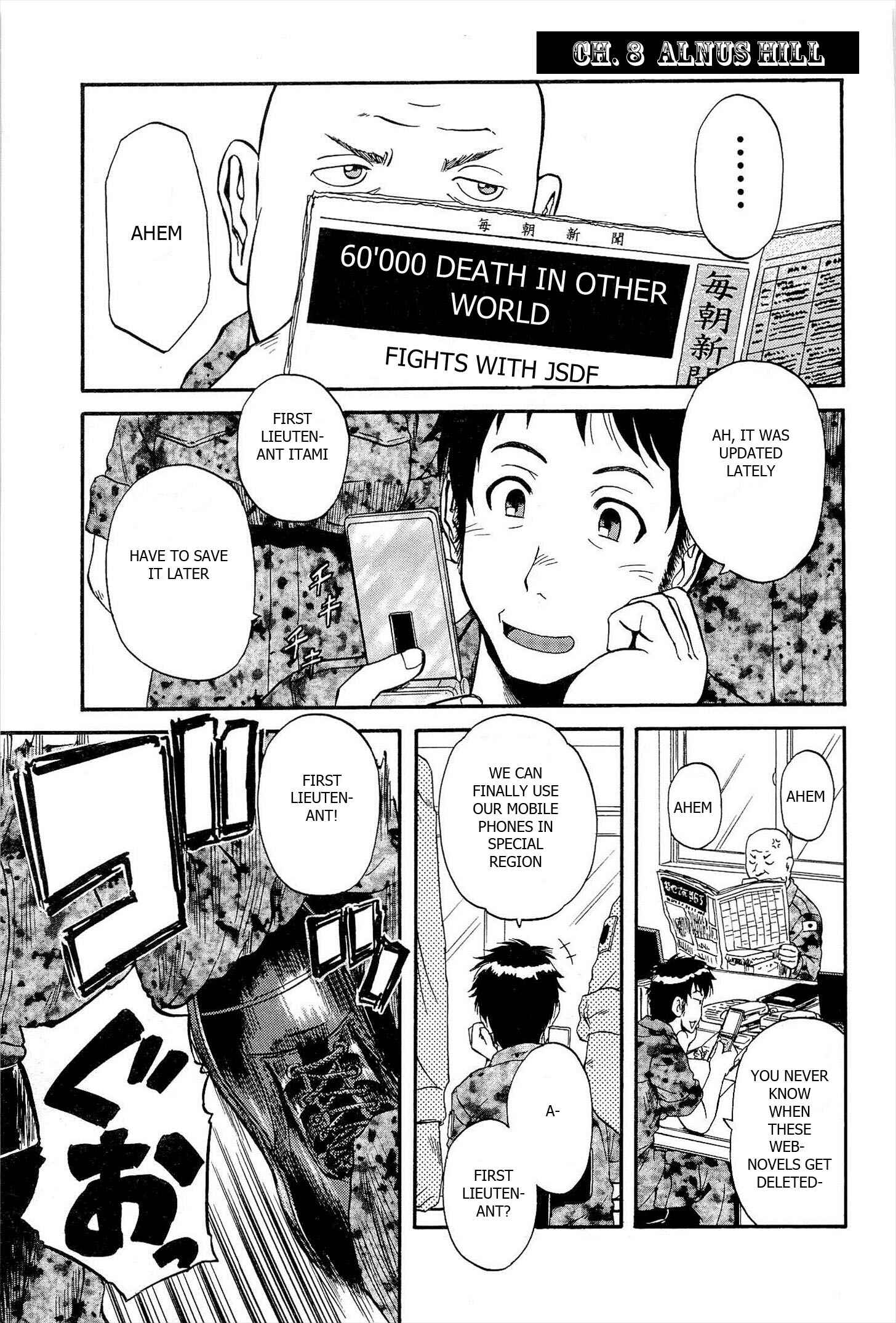 GATE - Jieitai Kanochi nite, Kaku Tatakaeri Chapter 8 - Page 1