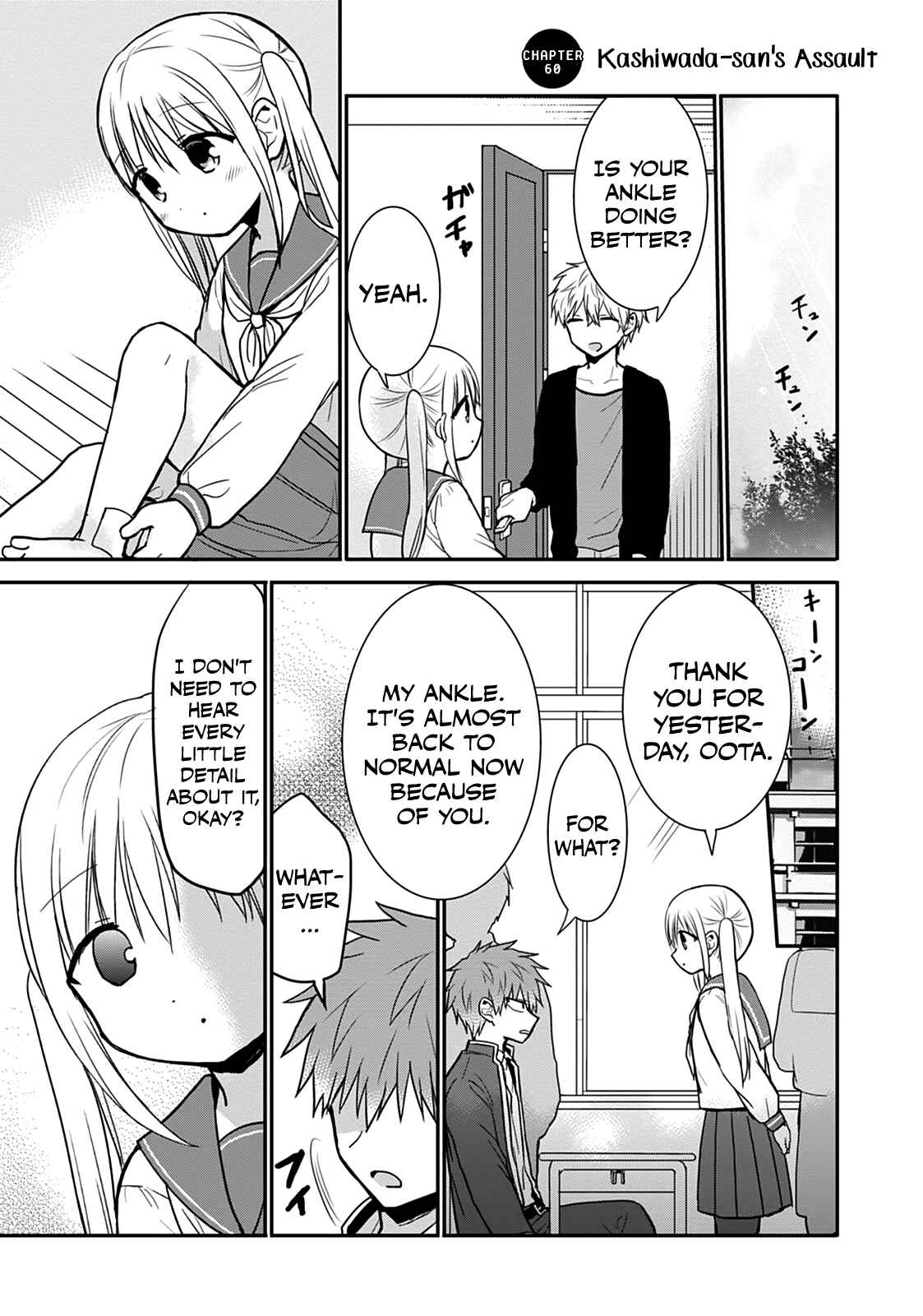 Kao ni Denai Kashiwada-san to Kao ni Deru Oota-kun Chapter 60 - Page 1