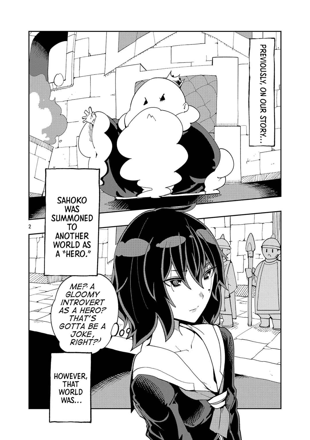 Sahoko Quest ~Inkya Joshi, Shinshi Muke Doujin RPG Sekai de Yuusha ni Naru~ Chapter 2 - Page 2