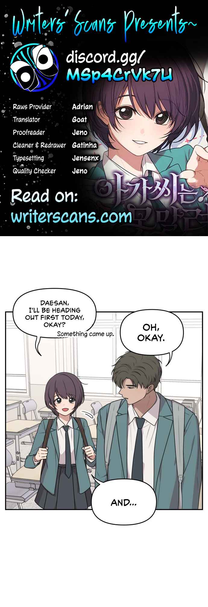 Agassi neun Monmallyeo Chapter 11 - Page 1
