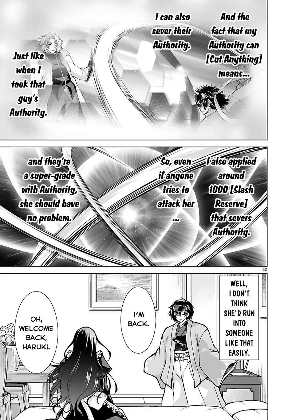 Isekai ni Shoukan Saretan da kedo, Nandemo Kireteshimau Kennou o Te ni Ireta no de Easy Mode deshita Chapter 12 - Page 32