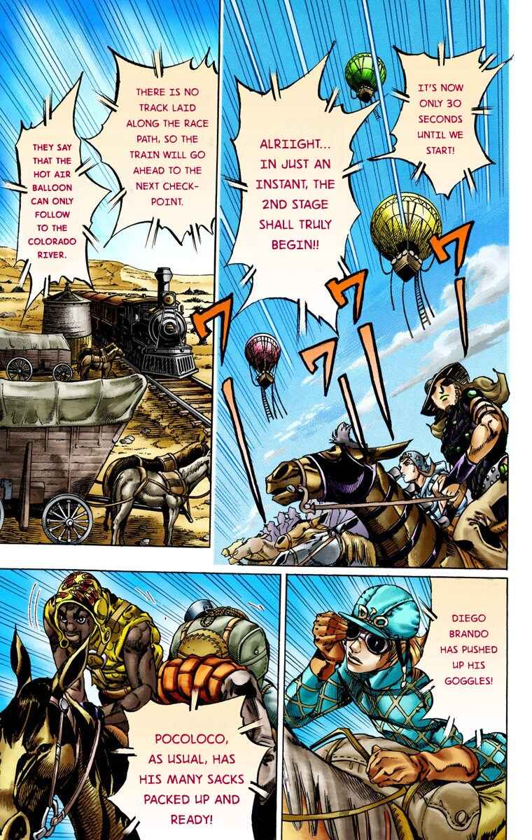 JoJo no Kimyou na Bouken: Part 7 - Steel Ball Run Color-ban Chapter 13 - Page 22