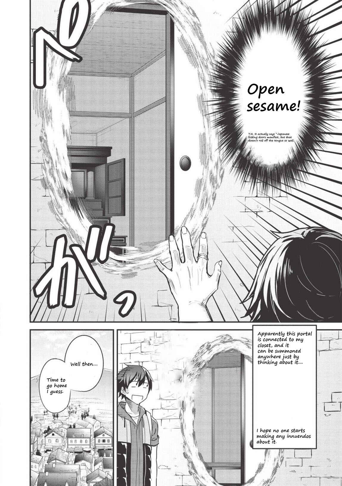 Itsudemo Jitaku ni Kaereru Ore wa, Isekai de Gyoushounin wo Hajimemashita Chapter 3.5 - Page 2