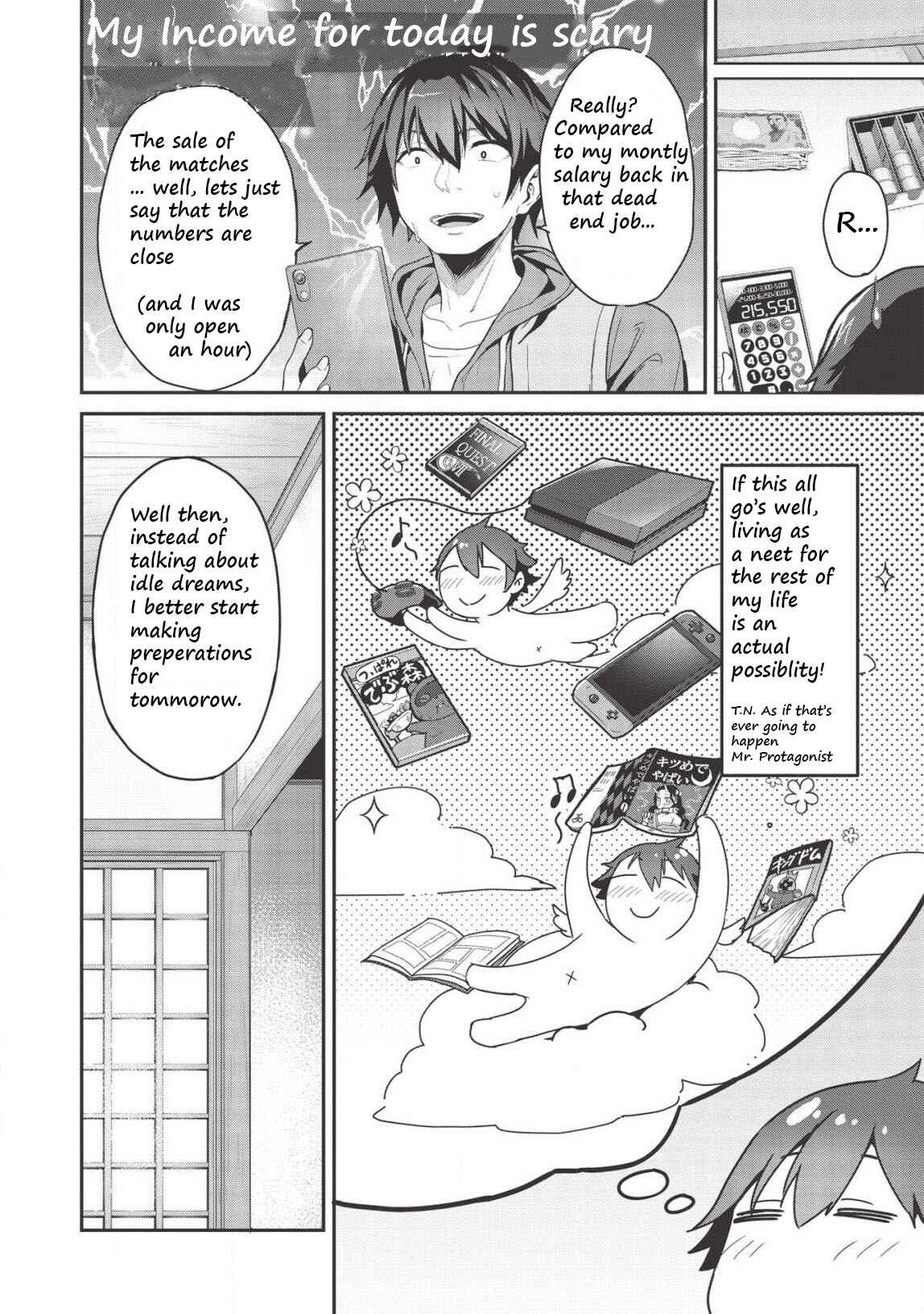 Itsudemo Jitaku ni Kaereru Ore wa, Isekai de Gyoushounin wo Hajimemashita Chapter 3.5 - Page 4