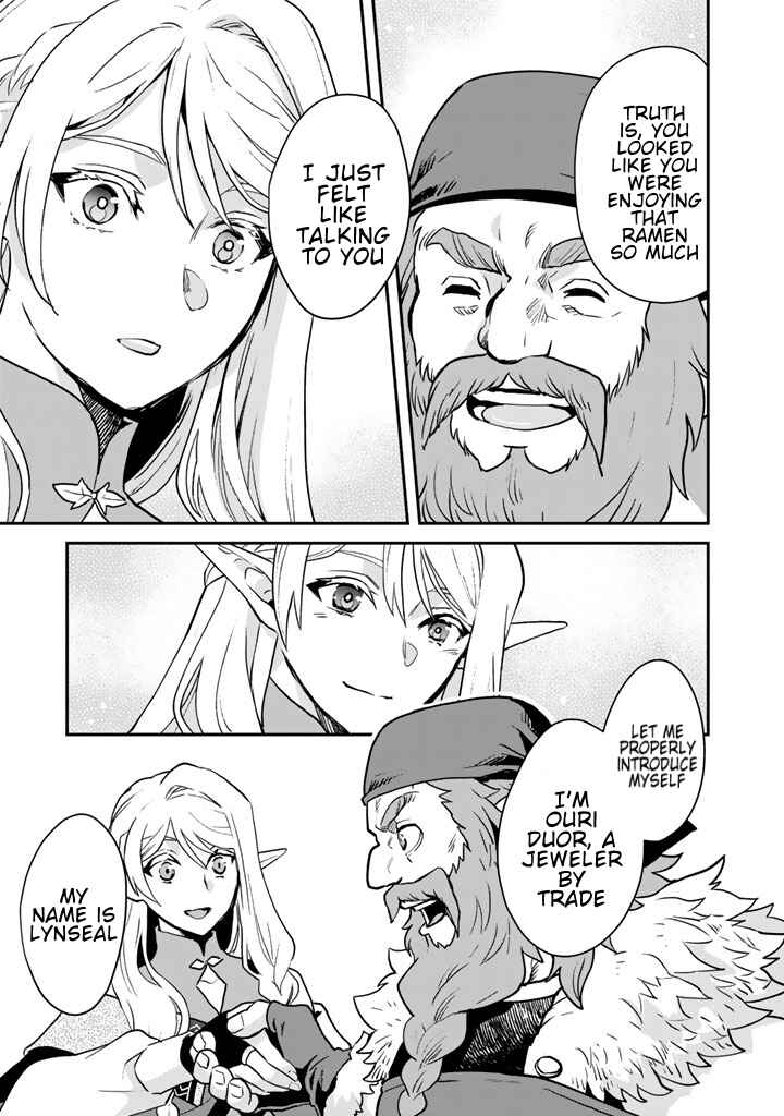 Isekai Ramen Yatai - Elf no Shokutsuu wa Ramen ga Tabetai Chapter 2 - Page 9