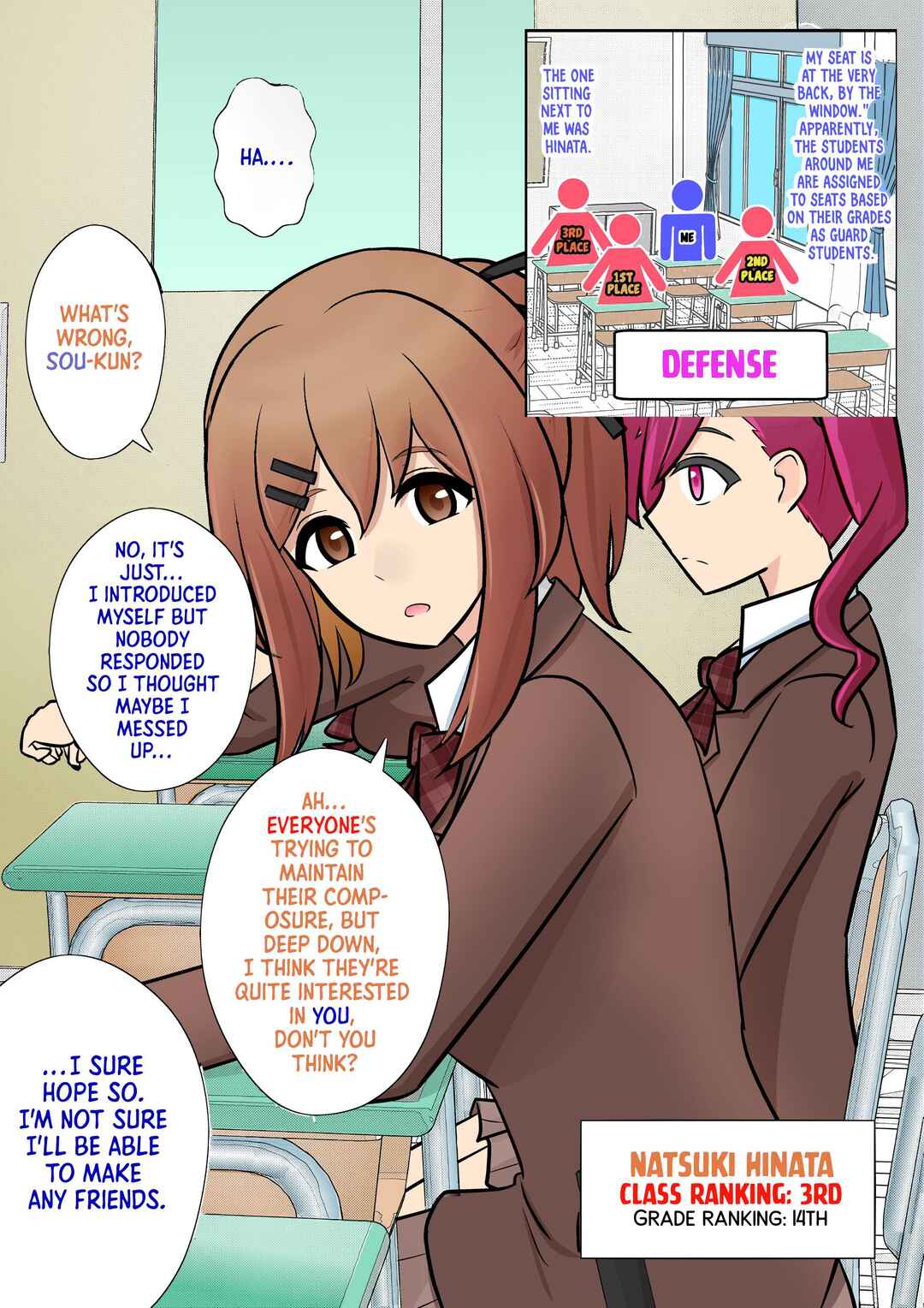 Danjo-hi 1:39 no Heikou Sekai wa Omoi no Hoka Futsuu (Fan Colored) Chapter 56 - Page 1