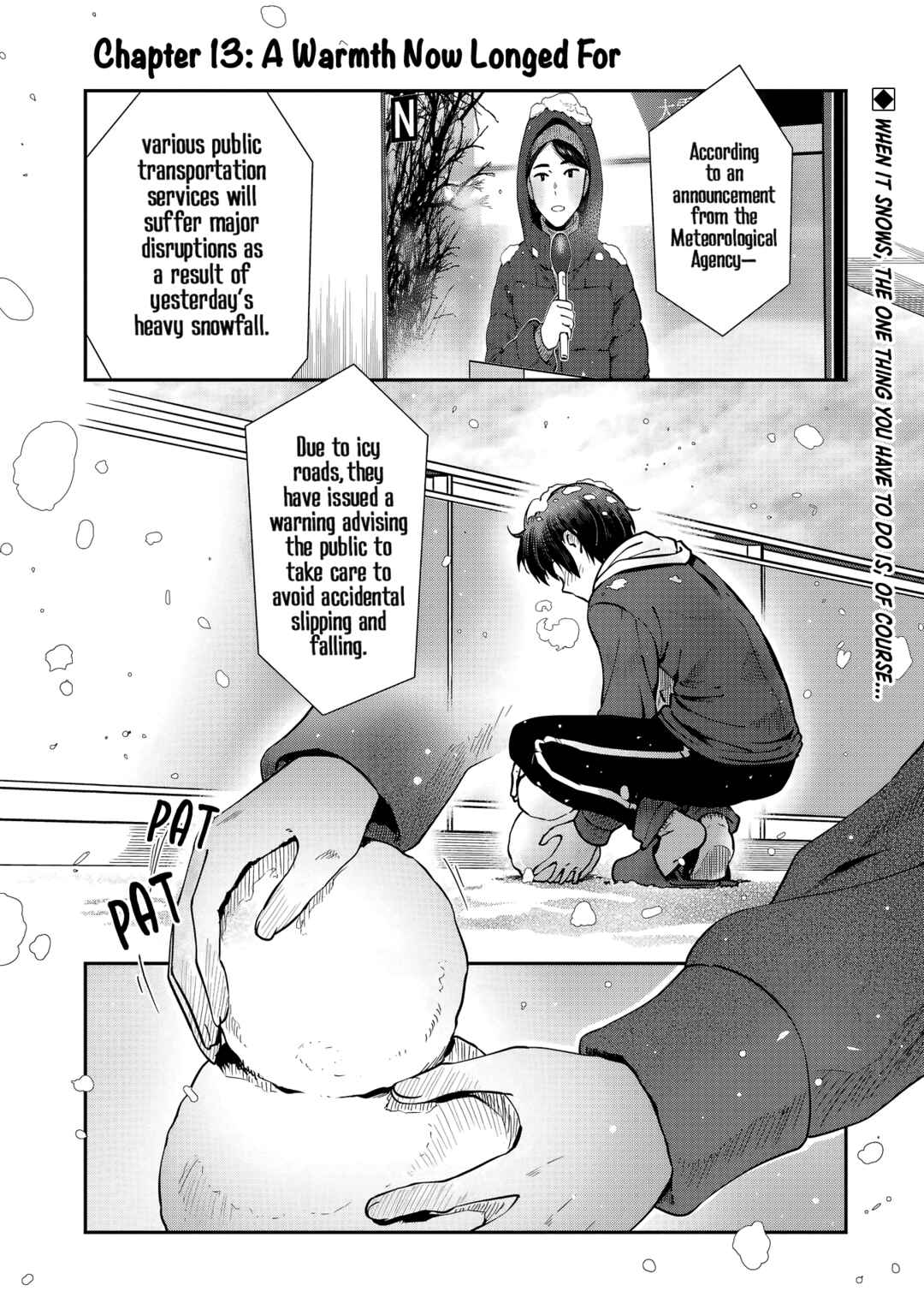 Otonari no Tenshi-sama ni Itsunomanika Dame Ningen ni Sareteita Ken: after the rain Chapter 13 - Page 1