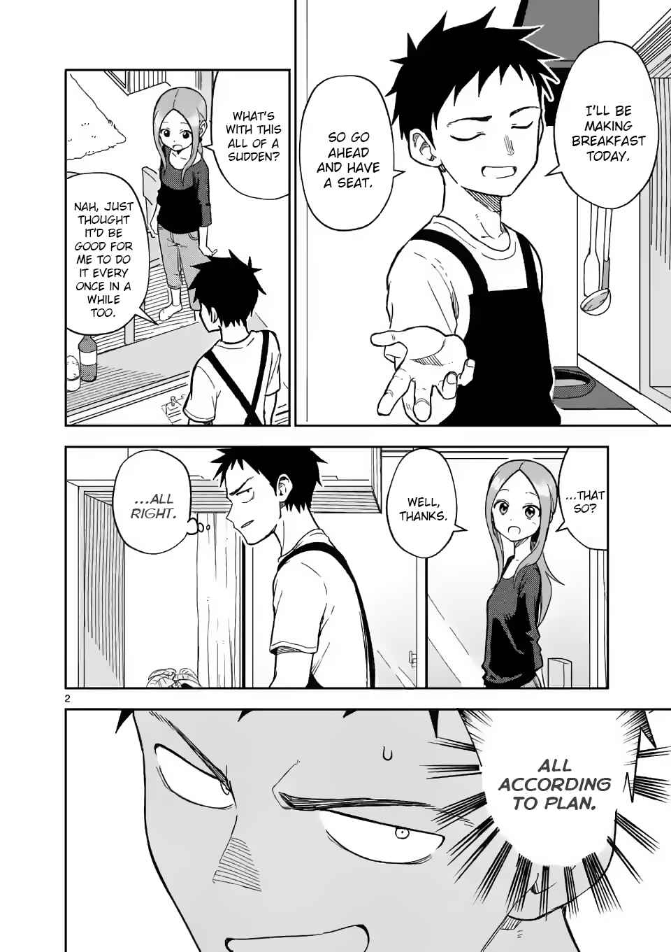 Karakai Jouzu no (Moto) Takagi-san Chapter 158 - Page 2