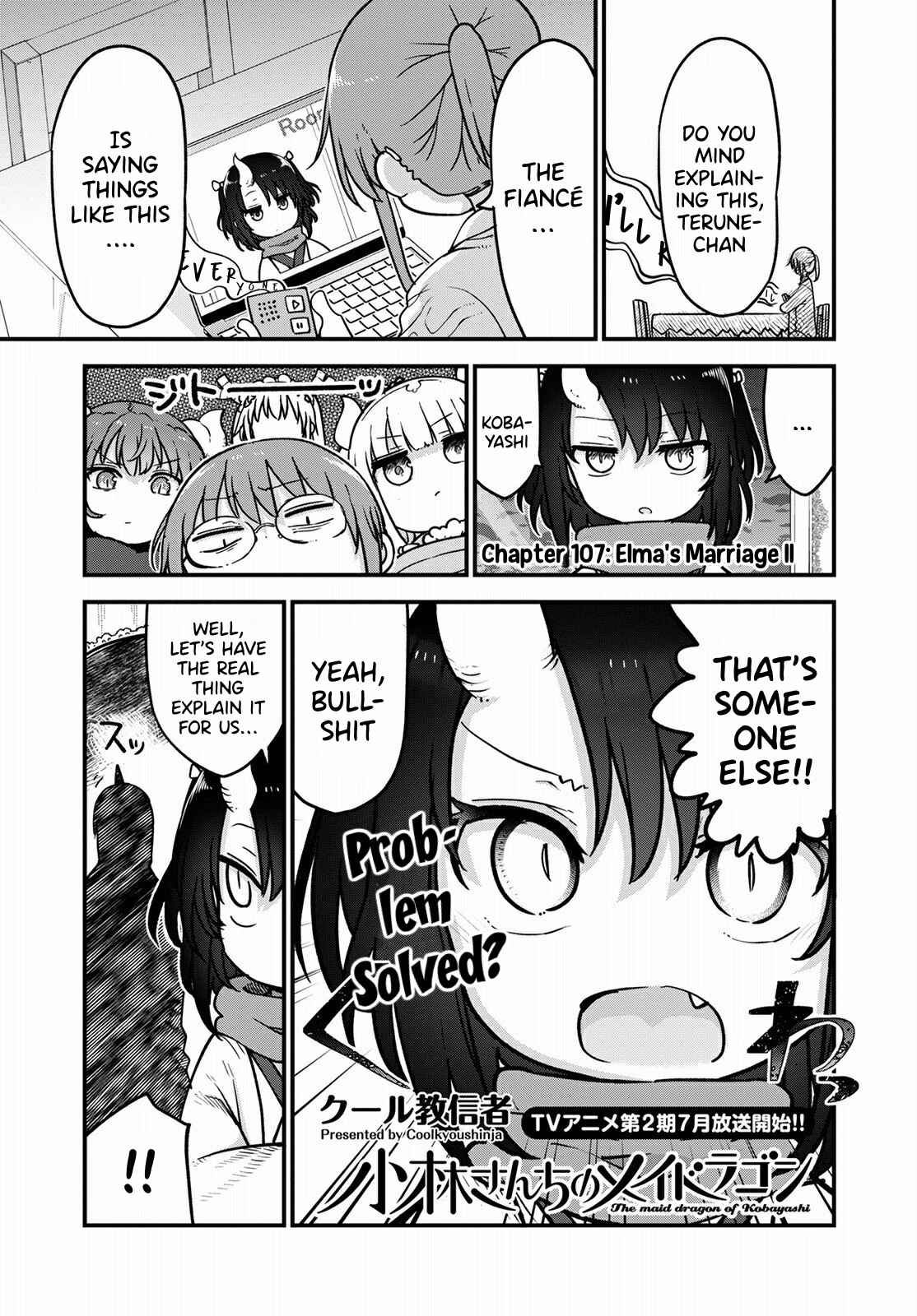 Kobayashi-san Chi no Maid Dragon Chapter 107 - Page 2