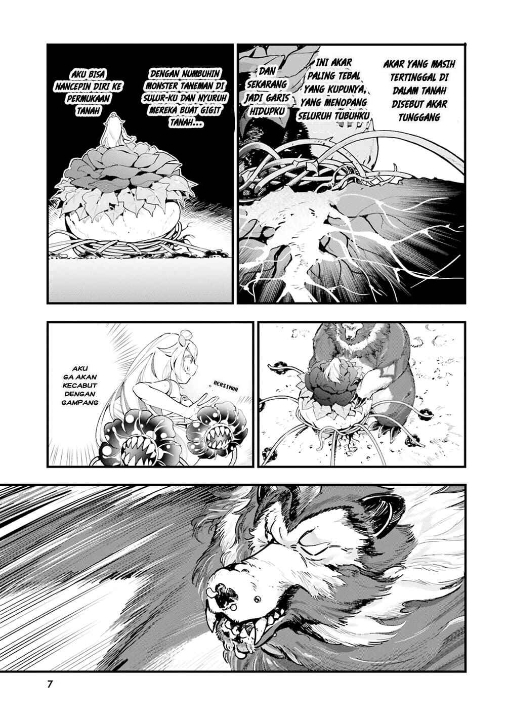 Shokubutsu Monster Musume Nikki: Seijo datta Watashi ga Uragirareta Hate ni Alraune ni Tensei Shite Shimatta node, kore kara wa Kougousei o Shinagara Shizuka ni Shokubutsu Life o Sugoshimasu Chapter 6 - Page 7