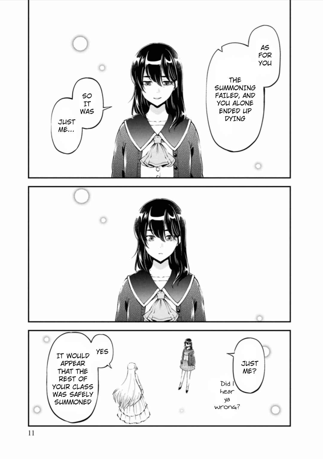 Classmate wa Isekai Ten'i nanoni Watashi wa Isekai Tensei Chapter 1 - Page 11